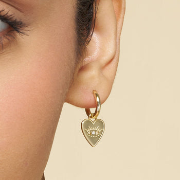 Evil Eye Earrings & Pendant Necklace Set