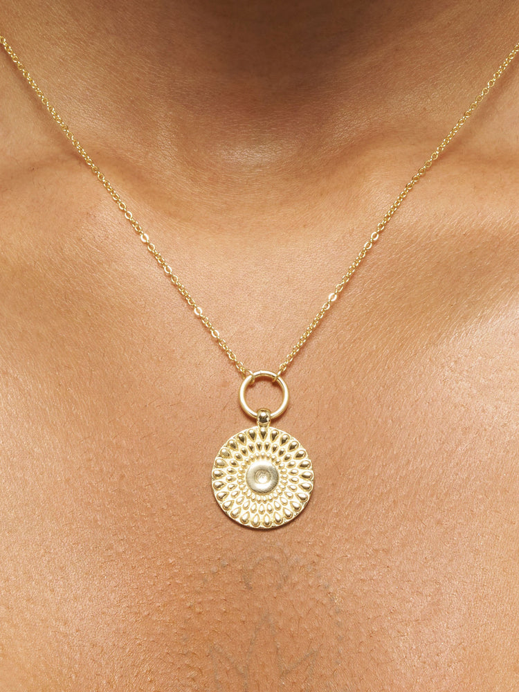 Solstice Disc Drop Earrings & Disc Necklace Set