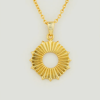 Sunrays Medallion Necklace