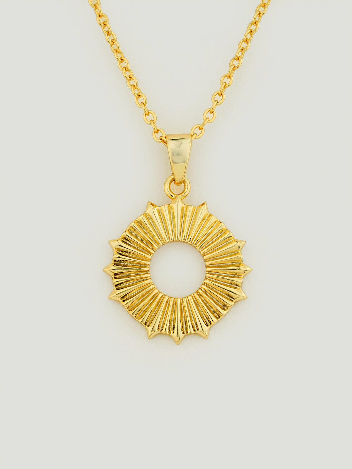 Sunrays Medallion Necklace