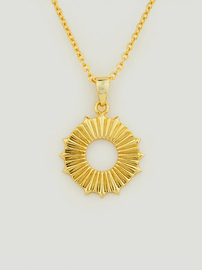 Sunrays Medallion Necklace