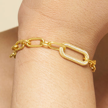 Luminous Link Statement Bracelet