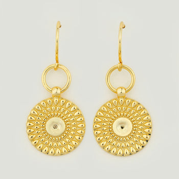 Solstice Disc Drop Earrings