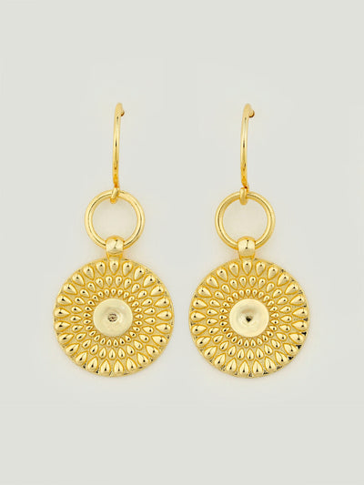 Solstice Disc Drop Earrings