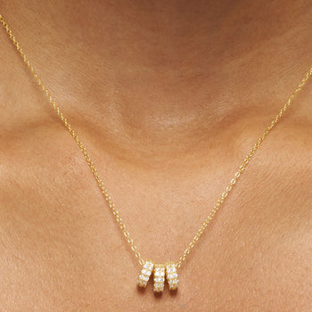 Opulence Loop Pendant Necklace