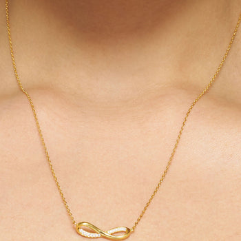Eternal Glow Infinity Pendant Necklace