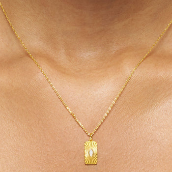 Golden Ray, Radiant Heart & Golden Whisper Necklace Stack