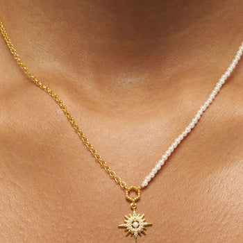 Celestial Starburst Pendant Necklace