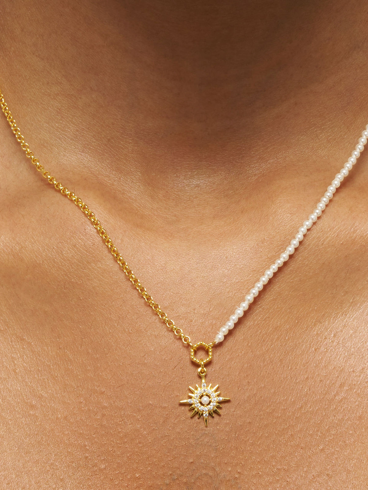 Celestial Starburst Pendant Necklace