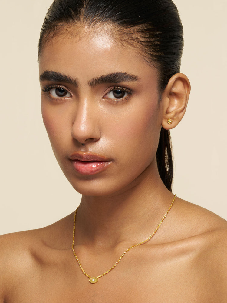 Aurora Eye Gaze Pendant Necklace