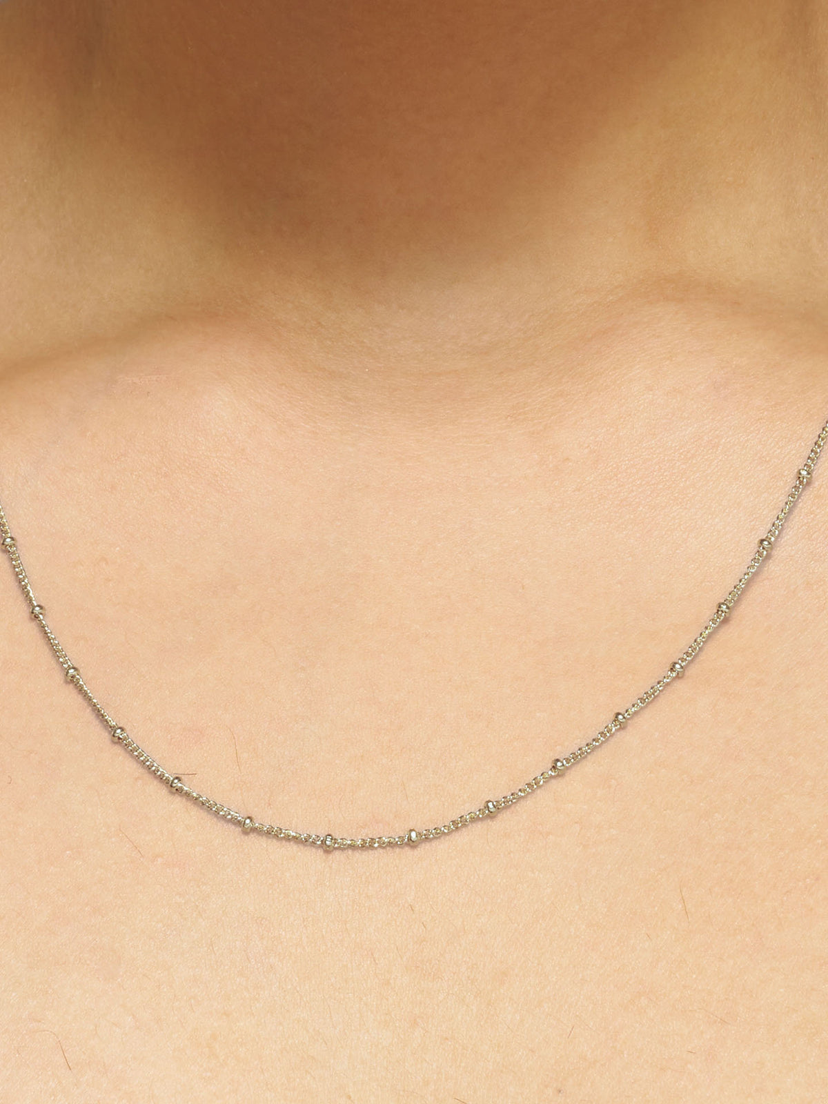 Silver Whisper Chain Necklace