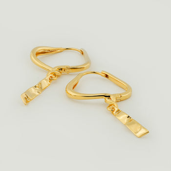 Molten Link Drop Earrings
