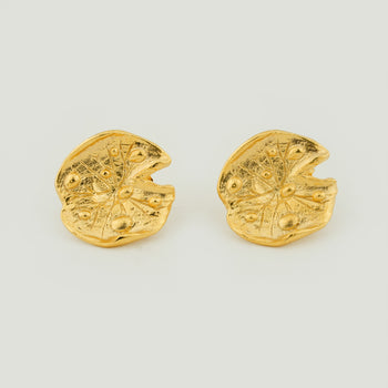 Lily Ancient Bloom Stud Earrings