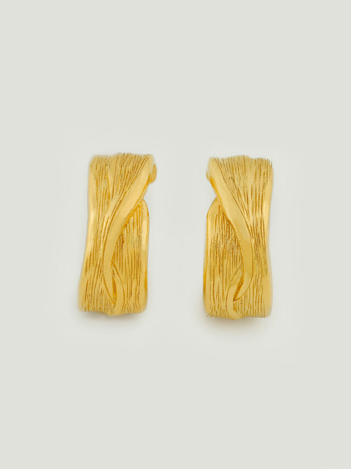 Textured Weave Hoop Earrings