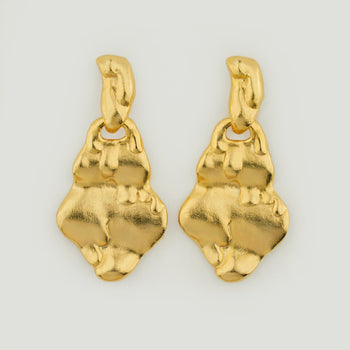 Golden Ember Drop Earrings