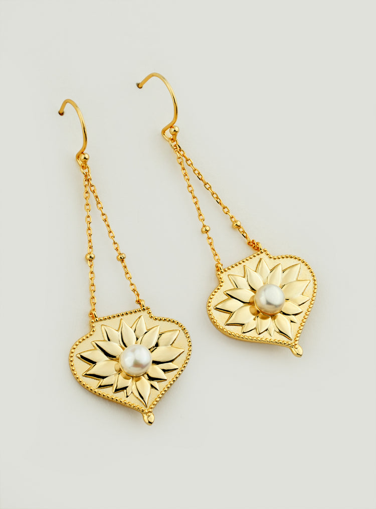 Celeste Pearl Drop Earrings