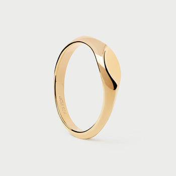 PDPAOLA Duke Stamp Gold Ring