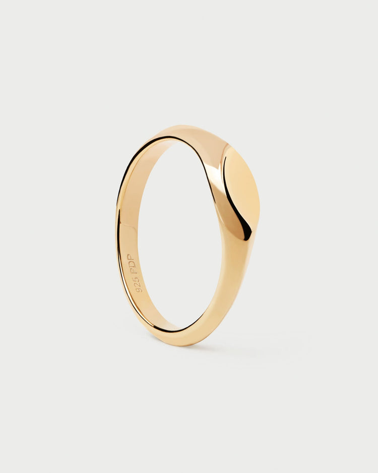 PDPAOLA Duke Stamp Gold Ring